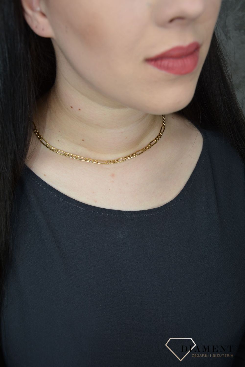 Złoty łańcuszek 585 Figaro 5 mm DIA-LAN-3141-585 5mm (1).jpg